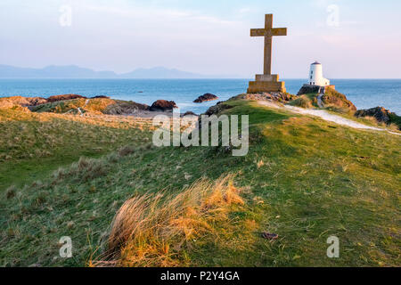 Llanddwyn Island in der Nähe von Whitby an der südwestlichen Ecke der Insel Anglesey, Wales, Großbritannien Stockfoto