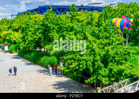 Parc de la Villette in Paris, Frankreich Stockfoto