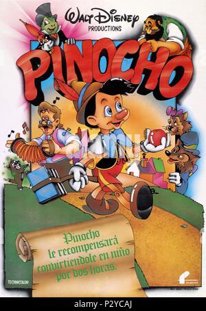 Original Film Titel: Pinocchio. Englischer Titel: Pinocchio. Film Regie: HAMILTON LUSKE, BEN SHARPSTEEN. Jahr: 1940. Credit: WALT DISNEY PRODUCTIONS/Album Stockfoto