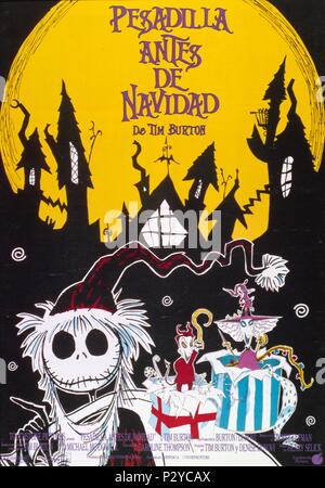 Original Film Titel: Tim Burton's Nightmare before Christmas. Englischer Titel: Tim Burton's Nightmare before Christmas. Regisseur: HENRY SELICK. Jahr: 1993. Credit: TOUCHSTONE PICTURES/Album Stockfoto