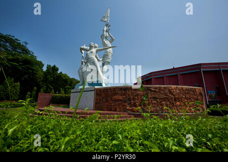 Bijoy 1971, Memorial Skulptur Bangladesch Befreiungskrieg Märtyrer" in Bangladesch Universität für Landwirtschaft. Mymensingh, Bangladesch. Stockfoto