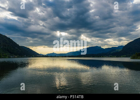 Walchsee im Sommer Tag, Österreich Tirol Stockfoto