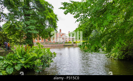 Blick auf Dunham Massey National Trust Anwesen und Gärten in der Nähe von Altrincham, Cheshire Stockfoto