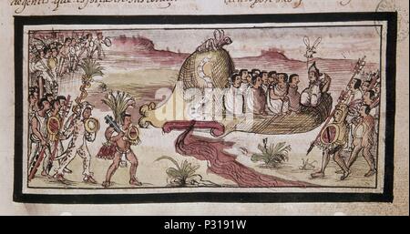 HISTORIA INDIAS NUEVA ESPAÑA. Autor: Diego Durán (1537-1588). Lage: Biblioteca Nacional - COLECCION, MADRID, SPANIEN. Stockfoto