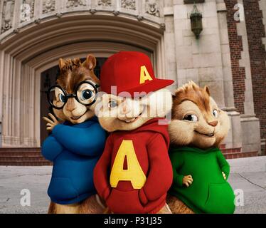 Original Film Titel: Alvin und die Chipmunks: der SQUEAKQUEL. Englischer Titel: Alvin und die Chipmunks: der SQUEAKQUEL. Regisseur: BETTY THOMAS. Jahr: 2009. Quelle: 20th Century Fox/Album Stockfoto