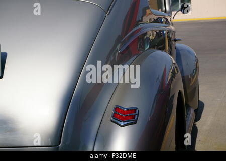 Schönen roten Hot Rod Coupé Stockfoto