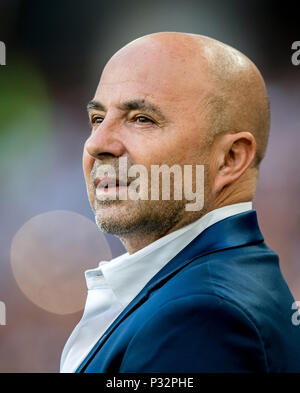 Moskau, Russland. 16. Juni 2018. Trainer Jorge Abay (Argentinien) GES/fussball/Wm 2018 Russland: Argentinien - Island, 16.06.2018 GES/fussball/fussball/WM 2018 Russland: Argentinien gegen Island, Stadt, Juni 16, 2018 | Verwendung der weltweiten Kredit: dpa/Alamy leben Nachrichten Stockfoto