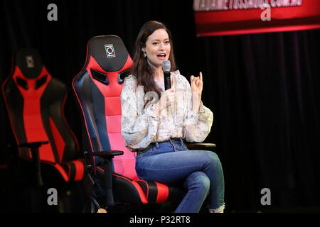 Sydney, NSW, Australien. 17 Juni, 2018. Die amerikanische Schauspielerin Summer Glau nimmt an Supanova Sydney 2018 Credit: Christopher Khoury/australischen Presse/ZUMA Draht/Alamy leben Nachrichten Stockfoto