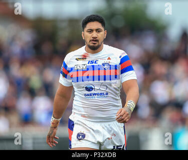 Wakefield, Großbritannien, Sonntag, 17 Juni 2018, Mobile Rakete Stadion, Wakefield, England; Betfred Super League, Wakefield Trinity v Warrington Wölfe; Pauli Pauli von Wakefield Trinity Credit: Aktuelles Bilder/Alamy leben Nachrichten Stockfoto