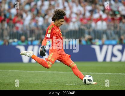 Moskau, Russland. 17. Juni 2018. firo: 17.06.2018, Moskau, Fußball, Fußball, Deutschland - Mexiko, Mexiko 0:1 Torwart Guillermo Ochoa, MEX | Verwendung der weltweiten Kredit: dpa/Alamy leben Nachrichten Stockfoto