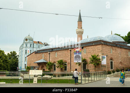 PLOVDIV, Bulgarien - Juni 6, 2018: Die dzhumaya Moschee in der Stadt von Plovdiv Stockfoto