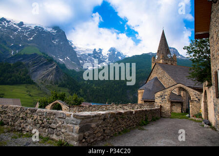 La Grave in der französischen Hautes Alpes-de-Provence Stockfoto