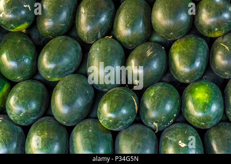 Hintergrund der frisch Wassermelonen Stockfoto
