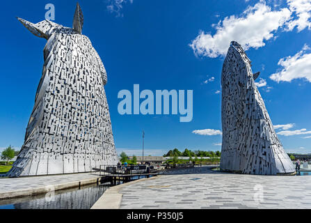 Der Aufbau Digital von der Forth-and-Clyde-Kanal im Helix Park in der Nähe von Falkirk in Schottland Großbritannien stationiert Grangemount Stockfoto