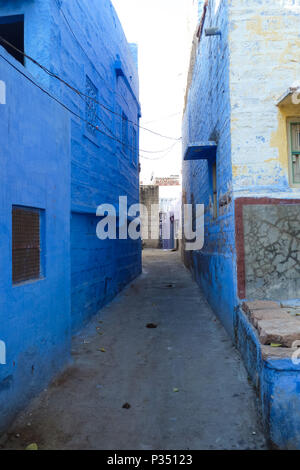 Die blaue Stadt Jodhpur, Rajasthan, Indien, einem berühmten touristischen Ort Stockfoto