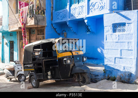 Die blaue Stadt Jodhpur, Rajasthan, Indien, einem berühmten touristischen Ort Stockfoto