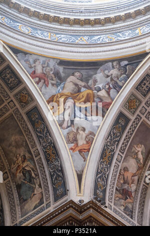 Saint der Evangelist Markus, Fresko in der Basilika des Heiligen Andreas in Mantua, Italien Stockfoto