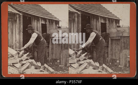 7' armen alten Tramp," oder "Erst die Arbeit, dann das Vergnügen.", die von M. A. Morehouse Stockfoto