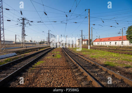 Bahn hof, Lviv-Holovnyi Hauptbahnhof, Ukraine Stockfoto