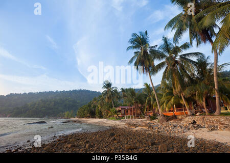 Air Batang (ABC) Strand, (Pulau Tioman Insel, Malaysia) Stockfoto