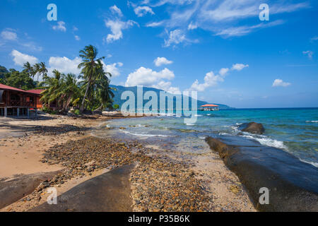 Air Batang (ABC) Strand, (Pulau Tioman Insel, Malaysia) Stockfoto