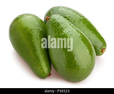 Avocado Pfad isoliert Stockfoto