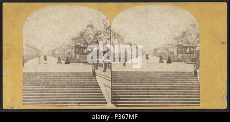 60 Central Park, das Einkaufszentrum, von Robert N. Dennis Sammlung von stereoskopische Ansichten Stockfoto