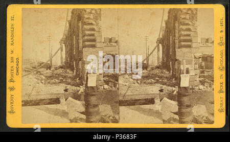 . Handelskammer, von Cor. LaSalle & Washington Straßen nach Osten. Alternative Titel: Großes Feuer in Chicago, Okt. 9, 1871; unter den Ruinen in Chicago. 9. Abdeckung: 1871. Quelle Impressum: Chicago, Illinois: Lovejoy & Foster, 1871.. Digitale Element veröffentlicht 6-15 2005; 2-12-2009 aktualisiert. 61 Handelskammer, von Cor. LaSalle &Amp; Washington Straßen nach Osten, von Lovejoy &Amp; Fördern 2. Stockfoto