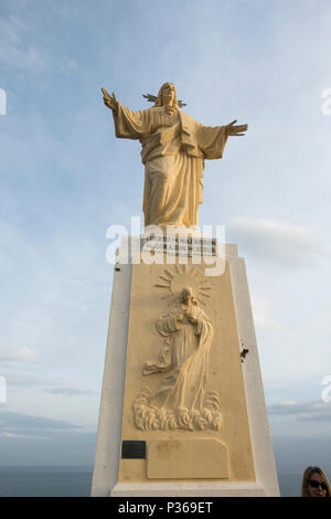 Jezus Christus Statue, Puerto de Mazarrón, Murcia, Costa Calida, Spanien. Stockfoto