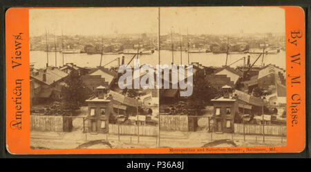 . Stadt von Baltimore, vom Federal Hill. Alternative Titel: Amerikanische Ansichten; Metropolitan und suburbanen Landschaft., Baltimore, Md. Erstellt: Ca. 1879. Abdeckung: [Ca. 1879]. Quelle Impressum: 1860?-1890?. Digitale Element veröffentlicht 7-28 2005; 4-23-2009 aktualisiert. 67 Stadt von Baltimore, vom Federal Hill, von Chase, W. M. (William M.), 1818 - 9-1905 Stockfoto