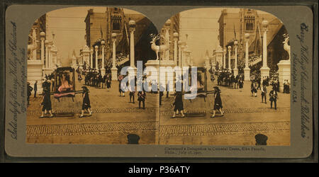 . Cleveland der Delegation in Colonial dress, Elche Parade, Philadelphia, 18. Juli 1907. Veröffentlicht: 1907. Abdeckung: 1907. Quelle Impressum: 1865?-1907.. Digitale Element veröffentlicht 12/30-2005; 2-13-2009 aktualisiert. 68 Cleveland der Delegation in Colonial dress, Elche Parade, Philadelphia, 18. Juli 1907, von Robert N. Dennis Sammlung von stereoskopische Ansichten Stockfoto