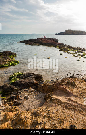 Playa La Reya, Puerto de Mazarrón, Murcia, Costa Calida, Spanien. Stockfoto