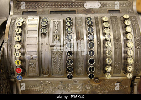 Zürich, Schweiz, alte Registrierkasse Stockfoto