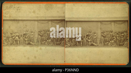 84 Detail einer bas-relief an der Basis der Soldaten und Matrosen Denkmal, von Robert N. Dennis Sammlung von stereoskopische Ansichten 4. Stockfoto