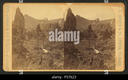 . Echo Park. Alternative Titel: der Garten der Götter und Monument Park. 525. Abdeckung: 1865?-1925. Quelle Impressum: 1865?-1925.. Digitale Element veröffentlicht 10-28-2005; 2-13-2009 aktualisiert. 93 Echo Park, von W.H.Jackson &Amp; Co. Stockfoto