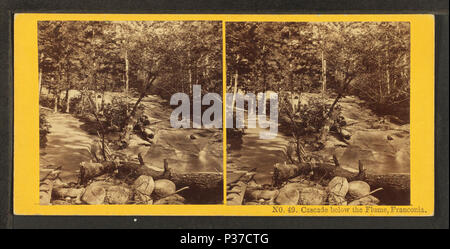 107 Flume unterhalb der Boulder, Franconia Notch, N. H, von Kilburn Brüder 5. Stockfoto