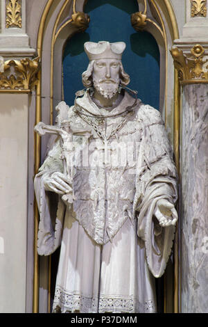 St. Johannes von Nepomuk, Altar von St. Joseph in der Kathedrale von Zagreb Stockfoto