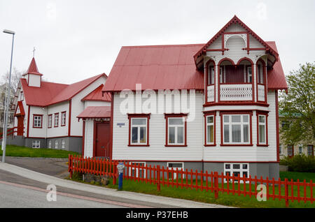 St. Peter's Kirche, in Akureyri, Island Stockfoto