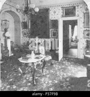 . Washington's Hauptsitz in Cambridge. Alternative Titel: Amerika dargestellt. Boston & Vororten. Abdeckung: 1859?-1910?. Quelle Impressum: 1859?-1910?. Digitale Element veröffentlicht 7-28 2005; 2-12-2009 aktualisiert. 376 WashingtonHQ Cambridge Mass NYPL detail Stockfoto