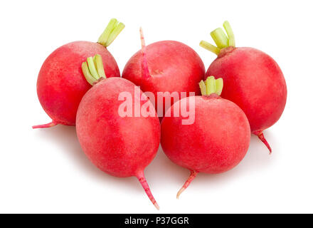 Radieschen Pfad isoliert Stockfoto