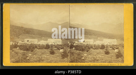 . Glen House und Mts. Adams, Jefferson und Madison, N.H. Alternative Titel: Soule's stereoskopische Ansichten. 522. Abdeckung: 1858?-1875?. Quelle Impressum: Boston: John S. Soule, 1858?-1875?. Digitale Element veröffentlicht 8-31 2005; 4-23-2009 aktualisiert. 125 Glen House und Mts. Adams, Jefferson und Madison, N. H, von Soule, John P., 1827-1904 Stockfoto