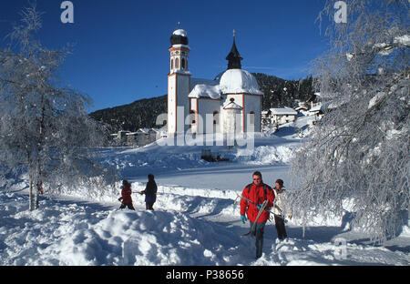 Seefeld, Österreich, Seekirche Heilig Kreuz Stockfoto