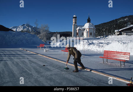 Seefeld, Österreich, Seekirche Heilig Kreuz Stockfoto