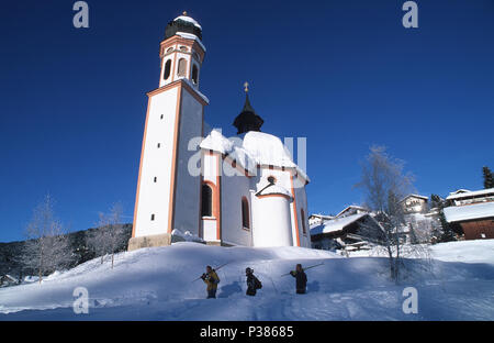 Seefeld, Österreich, Seekirche Heilig Kreuz Stockfoto