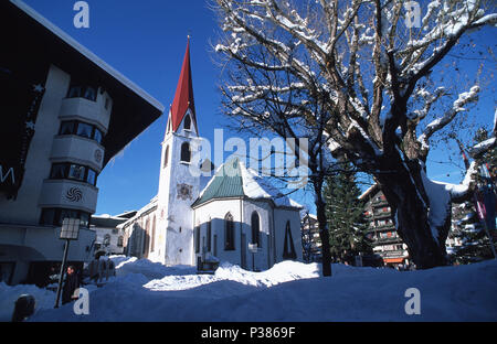 Seefeld, Österreich, Wallfahrtskirche St. Oswald Stockfoto