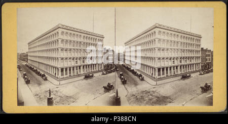 . A.T. Stewart's Store, Broadway und 10th Street. Alternative Titel: Öffentliche Gebäude in New York City, Nr. 6828. Abdeckung: [1860?-1905?]. Digitale Element veröffentlicht 10-24-2005; 2-11-2009 aktualisiert. 14 A.T. Stewart's Store, Broadway und 10th Street, von Robert N. Dennis Sammlung von stereoskopische Ansichten 2. Stockfoto