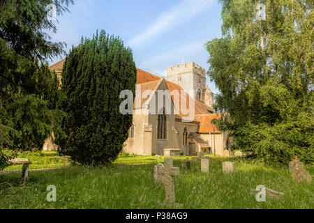 Kirche des Hl. Thomas von Canterbury, Goring-on-Thames, South Oxfordshire, England, Vereinigtes Königreich. Stockfoto