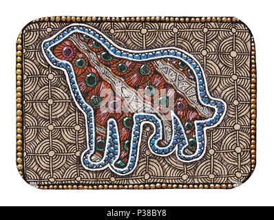 Abstrakte Zeichnung im Stil der zenart Stockfoto