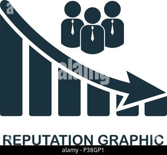 Ruf verringern das Symbol Grafik. Mobile App, Druck, Web site Symbol. Einfaches Element singen. Monochrome Ruf verringern das Symbol Grafik Illustration. Stock Vektor