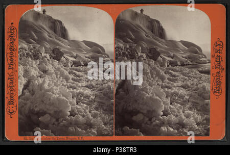 147 Ice Brücke unter dem Turm, Niagara, N.Y, von Robert N. Dennis Sammlung von stereoskopische Ansichten Stockfoto